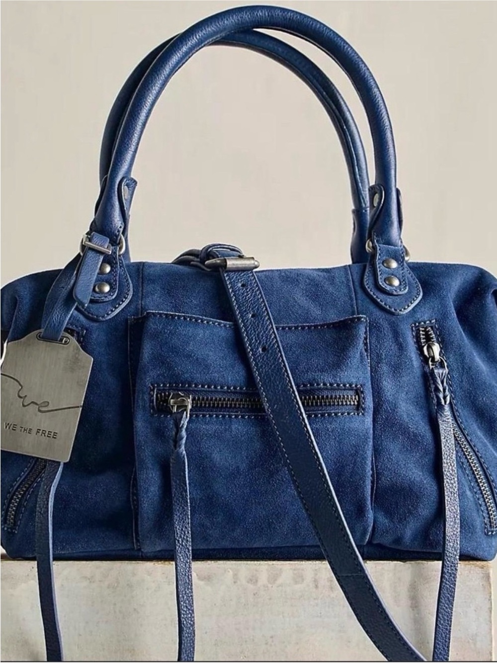 We The Free Suede Baby Emerson in Navy